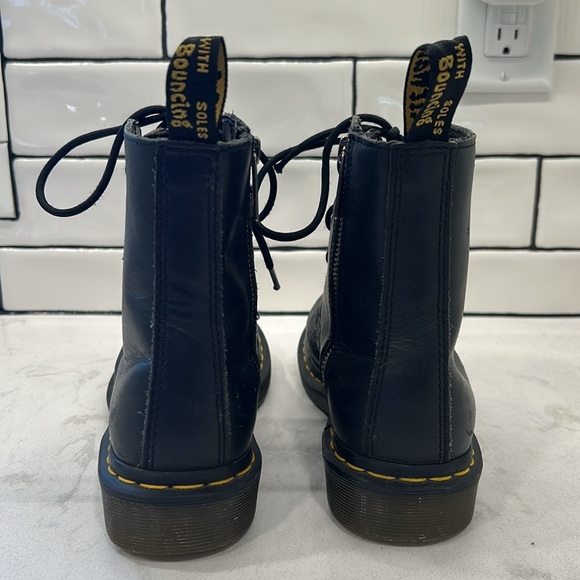 Dr. Martens 1460 Front Zipper Boot - Black Leather Grunge Gothcore Women's 6 - Picture 7 of 16